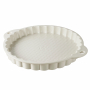 REVOL Naturales 35 cm biała – forma do pieczenia tarty porcelanowa