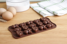 Forma do 15 czekoladek silikonowa SILIKOMART CHOCO WINTER BRĄZOWA
