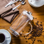 French press / Zaparzacz do kawy tłokowy szklany CREMA