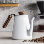 HARIO Bona Coffee Enamel Drip Kettle 0,8 l biały - czajnik emaliowany