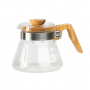 HARIO Coffee Server Olive Wood 0,6 l - dzbanek do kawy i herbaty szklany