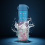 ION8 Gradient Blue / Pink Motivator 1,1 l - bidon / butelka motywacyjna na wodę z godzinami