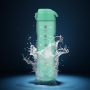 ION8 Teal Motivator 1,1 l - bidon / butelka motywacyjna na wodę z godzinami