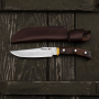 KANETSUNE SEKI Subaru 18 cm - japoński nóż myśliwski ze stali damasceńskiej w etui / pochwie