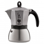 BIALETTI Moka Induction 6 filiżanek espresso (6 tz) szara - kawiarka aluminiowa ciśnieniowa