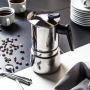 Kawiarka stalowa ciśnieniowa PEDRINI STEEL MOKA - kafetiera na 6 filiżanek espresso (6 tz)