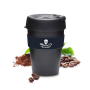 KEEPCUP Original Sea Shepherd 340 ml czarny - kubek plastikowy z pokrywką