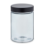 KELA BERA 1,2 l czarny - pojemnik na żywność szklany
