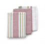 KELA Pasado 65×45 cm 3 szt. różowe - ręczniki kuchenne bawełniane