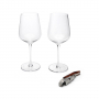 Kieliszki do wina białego szklane z korkociągiem LEOPOLD VIENNA 500 ml 2 szt.