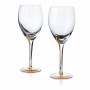 Kieliszki do wina czerwonego szklane AFFEK DESIGN MIRELLA GLASS GOLD 490 ml 2 szt.