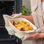 KITCHENAID Almond Cream M 1,9 l - brytfanna ceramiczna z bambusową pokrywką