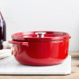 KITCHENAID Empire Red 5,2 l - garnek żeliwny z pokrywką