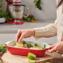 KITCHENAID Empire Red M 1,9 l - brytfanna ceramiczna z bambusową pokrywką