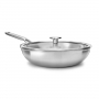 KITCHENAID Multi-Ply Stainless Steel 28 cm - patelnia / wok stalowy z pokrywką