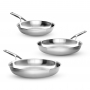 KITCHENAID Multi-Ply Stainless Steel 3 szt. - patelnie ze stali nierdzewnej