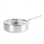 KITCHENAID Multi-Ply Stainless Steel Deep 24 cm - patelnia ze stali nierdzewnej z pokrywką