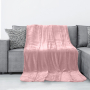 Koc z mikrofibry TYLER POWDER PINK JASNORÓŻOWY 170 x 210 cm