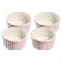 KUCHENPROFI Bake 200 ml 4 szt. jasnoróżowe - kokilki / naczynia do zapiekania ceramiczne