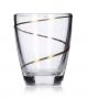 Kieliszki do wódki szklane MM GLASS BARYŁKA ZŁOTA SPIRALA 25 ml 6 szt. 