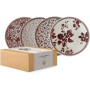 Komplet talerzy deserowych porcelanowych na 4 osoby LAURA ASHLEY DAMSON ROSE 12 cm 4 el.