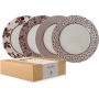 Komplet talerzy deserowych porcelanowych na 4 osoby LAURA ASHLEY DAMSON ROSE 20 cm 4 el.
