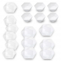 Komplet talerzy porcelanowych AFFEK DESIGN RALPH WHITE BIAŁY na 6 osób (18 el.)