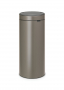 BRABANTIA Touch Bin 30 l platynowy - kosz na śmieci ze stali nierdzewnej