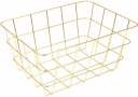 Koszyk 18x24xh12cm metalowy złoty