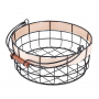 Koszyk do przechowywania metalowy BASKET CZARNY 28 cm