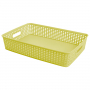 Koszyk do przechowywania plastikowy CAPRI RATTAN CLASSIC LIMONKOWY 7,5 l