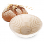 Koszyk do wyrastania chleba rattanowy SERCE BEŻOWY 21 cm