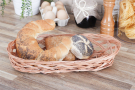 Koszyk na chleb i pieczywo wiklinowy DUŻY 34,5 x 17 cm