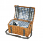 Koszyk piknikowy wiklinowy CILIO GARDA BRĄZOWY 47 x 31 cm