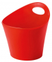 KOZIOL Pottichelli L czerwony 21 x 19,5 cm - koszyk do przechowywania plastikowy