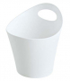 KOZIOL Pottichelli M biały 16 x 15 cm - koszyk do przechowywania plastikowy