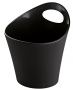 KOZIOL Potichelli XS czarny 10 x 12 cm - koszyk do przechowywania plastikowy