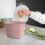 KOZIOL Bibo 3 l różowy - kompostownik kuchenny / kosz do segregacji śmieci BIO plastikowy