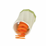 LURCH Mini Spiralizer biała - krajalnica spiralna do warzyw plastikowa