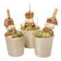 VERLO Fingerfood 4,5 cm 50 szt. - kubeczki degustacyjne bambusowe jednorazowe