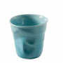 REVOL Froisses 80 ml błękitny – kubek do espresso porcelanowy