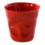 REVOL Froisses 80 ml czerwony – kubek do espresso porcelanowy