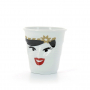 REVOL Froisses Madame Boheme 80 ml biały – kubek do espresso porcelanowy