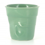 REVOL Froisses Sage 80 ml miętowy – kubek do espresso porcelanowy