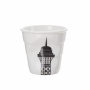 REVOL Froisses Wieża Eiffel"a 80 ml biały – kubek do espresso porcelanowy
