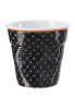 REVOL Froisses Livia 80 ml czarny - kubek do espresso porcelanowy
