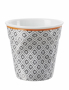 REVOL Froisses Louise 80 ml biały - kubek do espresso gnieciony porcelanowy