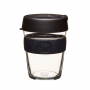 KEEPCUP Brew Black 340 ml czarny - kubek szklany z pokrywką