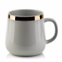 Kubek porcelanowy AFFEK DESIGN DALIA SZARY 500 ml