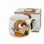 Kubek porcelanowy baryłka DUO ART GALLERY TOPAZ BY A. MUCHA 430 ml
